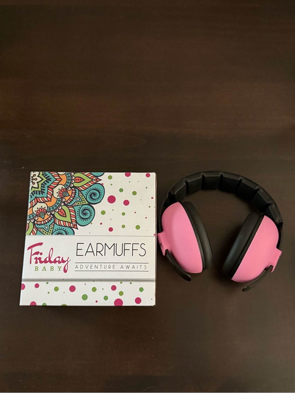 EUC Friday Baby Pink Noise Cancelling Earmuffs for Babies 0-2